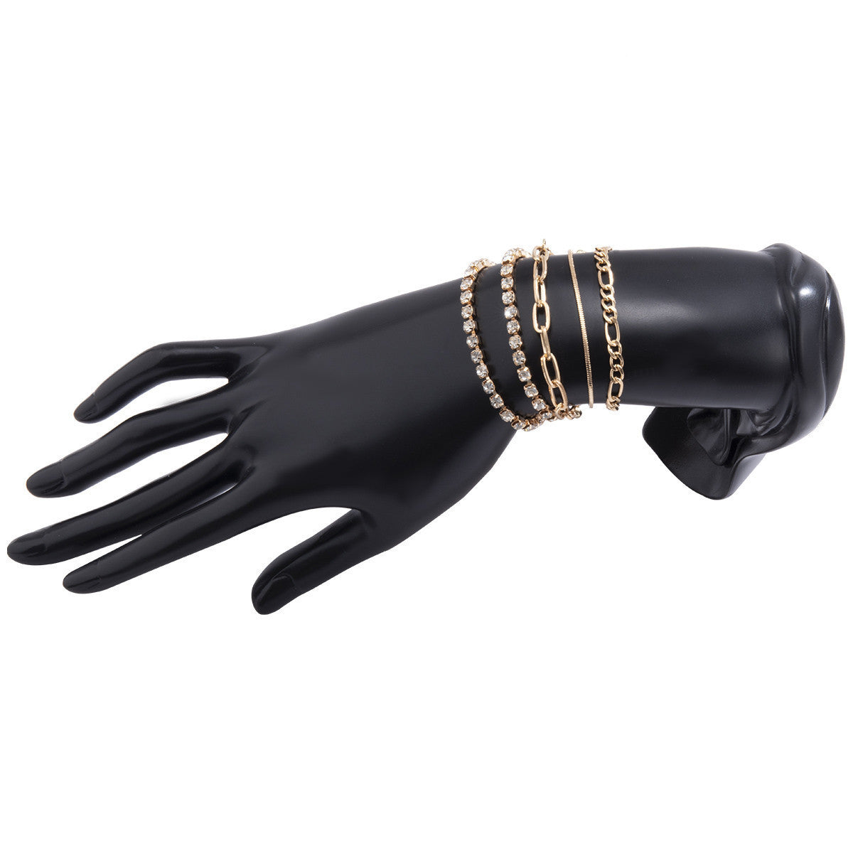 Womens Twisted Chain Bracelet Aluminum Iron Mixed Metal Twist O Chain Design Fashion Wrist Jewelry Design O O