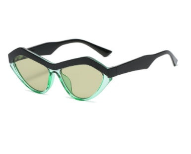 Womens Triangle Cat Eye Sunglasses UV400 Protection Fashionable Sun Glasses for LadiesLightweightFrame Comfort