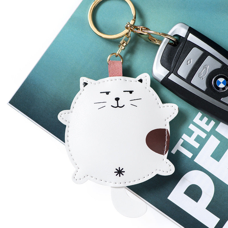 Unisex Leather Keychain Pendant Animal Ring Bag Charm Durable PU Alloy Microfiber Gift For Wedding Gift Trendy