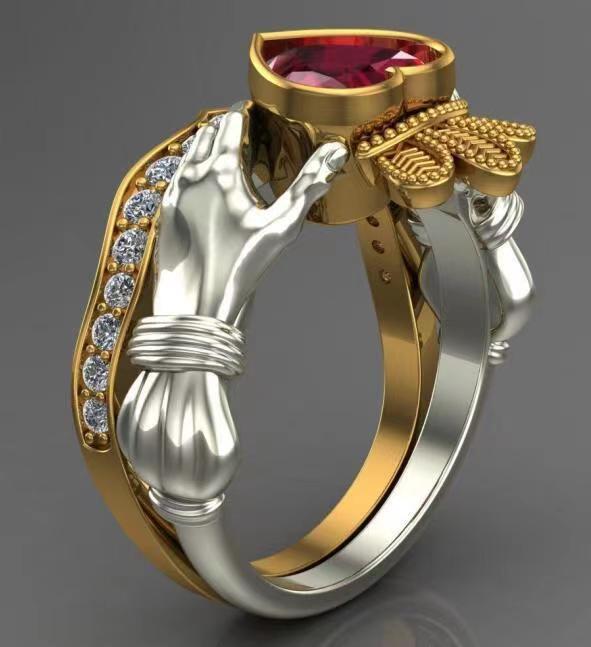 Womens Square Alloy Ring Rose Gold Plated Elegant Design for Everyday Wear and Special Occasions Fashion Daily