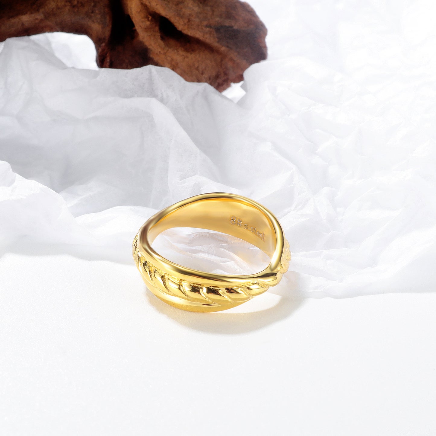 Trendy Man Street Hip Hop Punk Titanium Steel Ring Geometric Design Mens Jewelry Accessory Mens Ring Trend Now