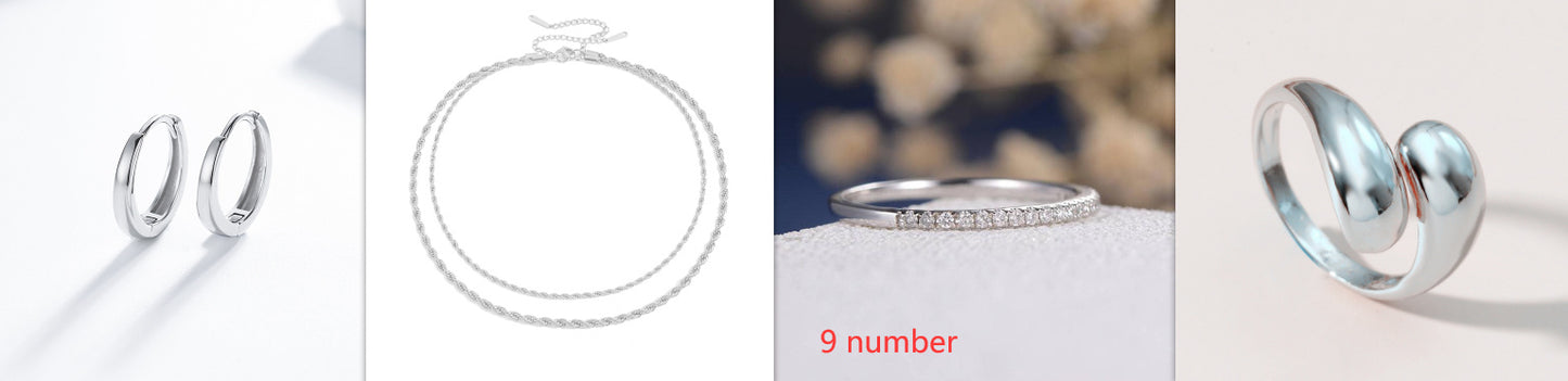 Geometric Half Ring Alloy Inlaid Zircon Wedding Band