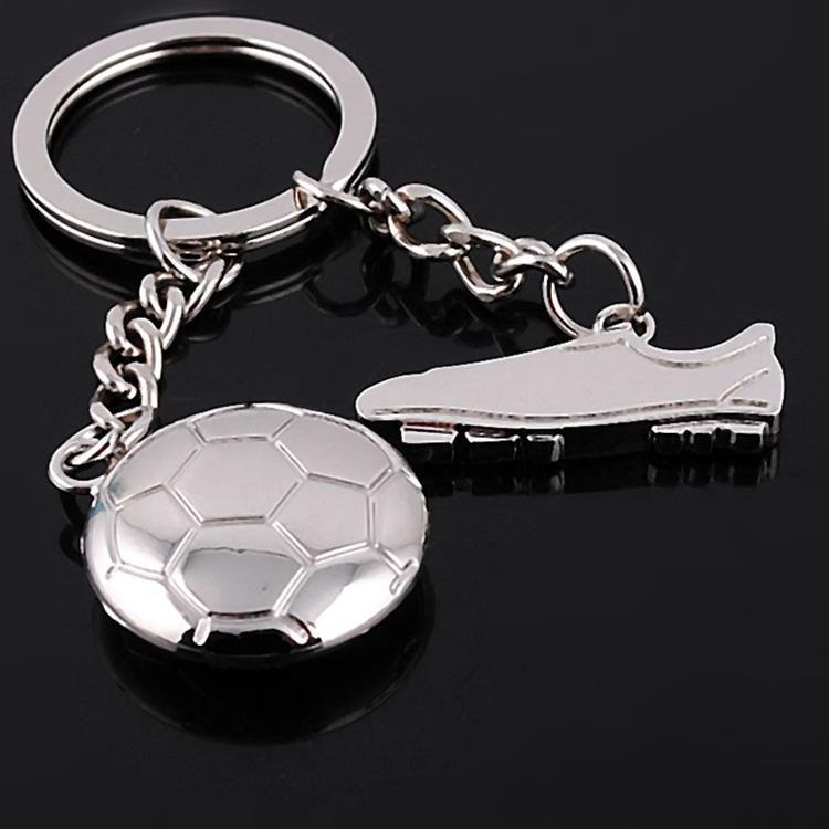 Unisex Football Shoe Keychain Zinc Alloy Pendant Nickel Finish Sports Fan Accessory For Collectors And Fans 2X