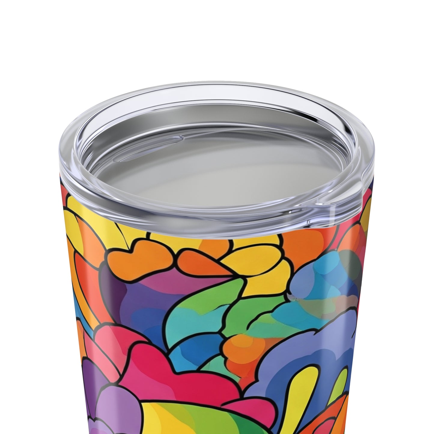 20oz Stainless Steel Travel Mug With Printed Artwork Design Double Wall Vacuum Insulation Spill Resistant Safe