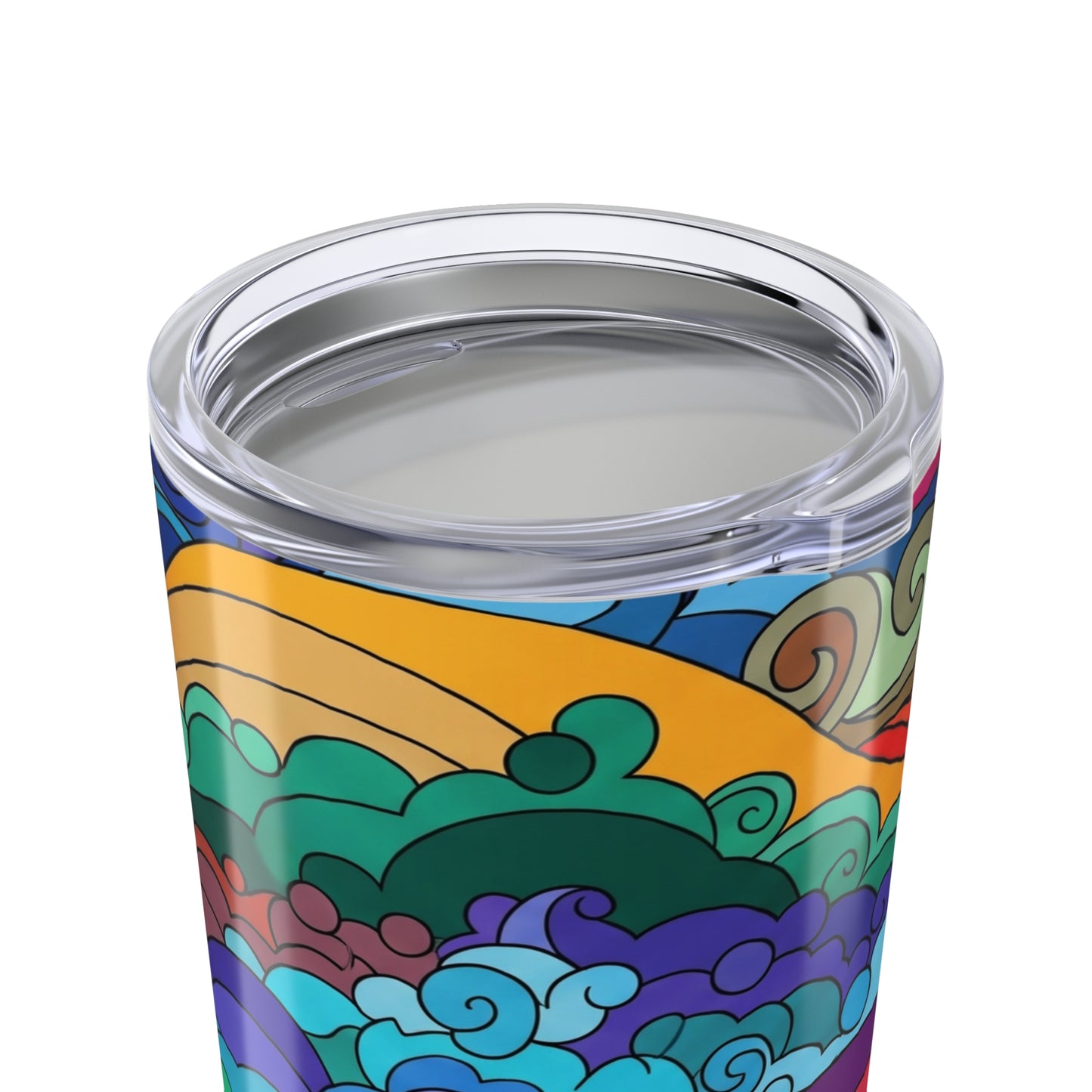 20oz Stainless Steel Printed Travel Mug Double Wall Vacuum Insulated Spill Resistant Cup For Hot And Cold Beverages