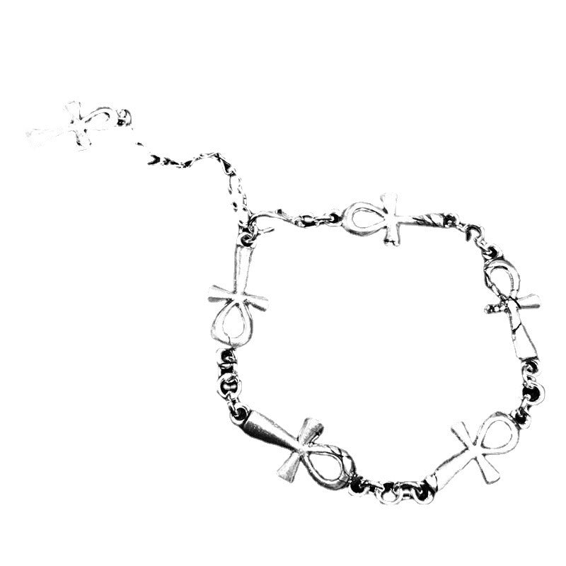 Gothic Cross Bracelet Electroplated Zinc Alloy Religious Jewelry Vampire Decoration Accessory Gift For Special