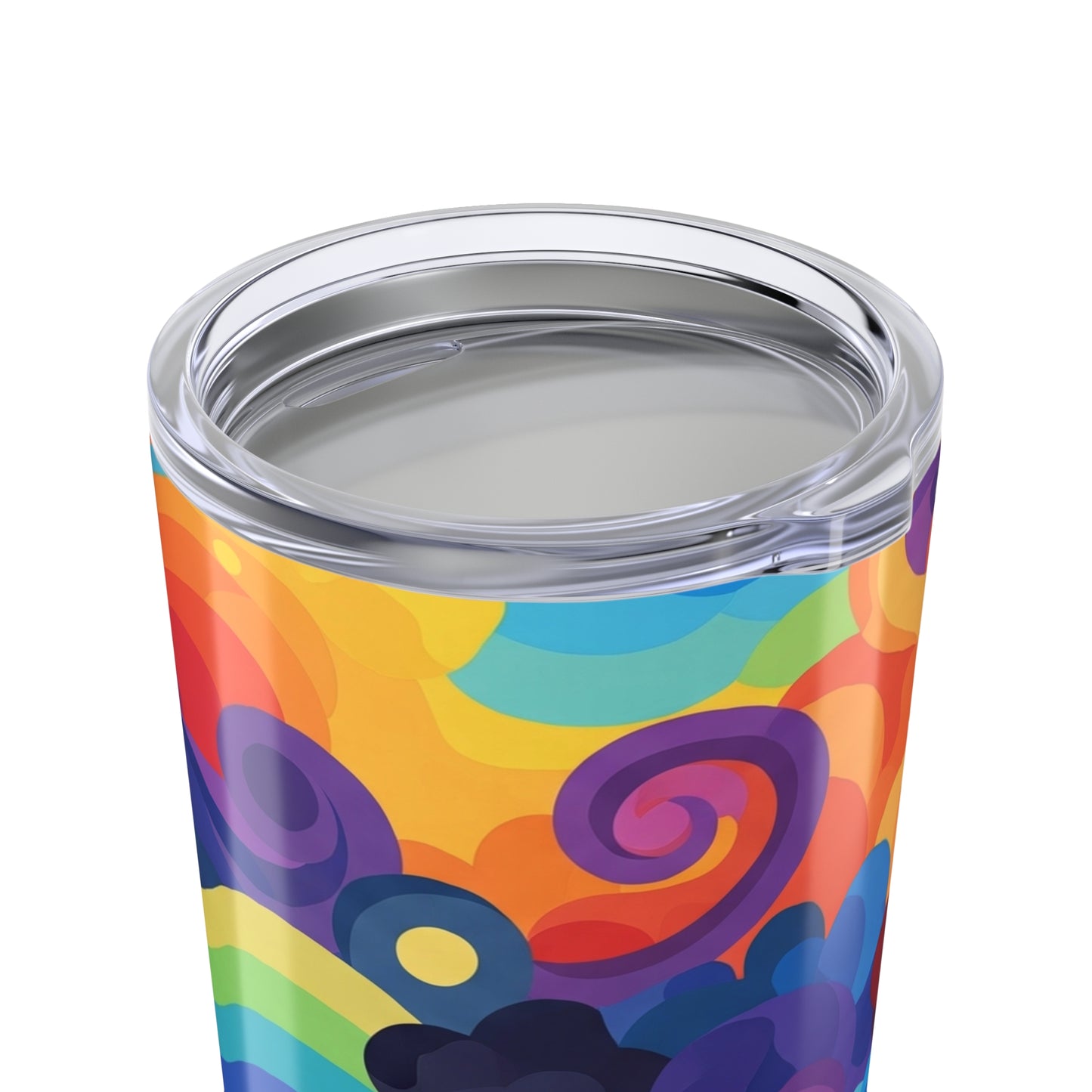 20 Oz Stainless Steel Tumbler With Vibrant Printed Artwork Double Wall Vacuum Insulated Spill Resistant Hot Cold