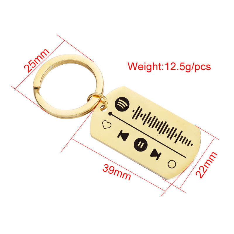 Stainless Steel Keychain Mirror Polished Surface Durable Metal Key Ring Strong Key Holder 25mm Steel Rose Gold Packaging