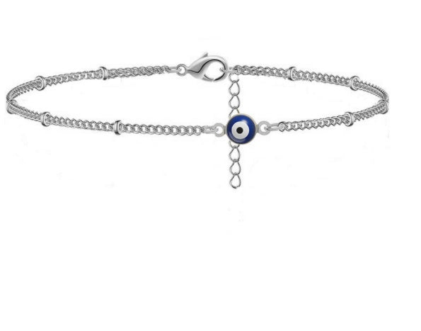 Womens Adjustable Anklet Foot Chain Boho Geometric Alloy Jewelry Summer Beach Ankle Women And Girls Packing1pc