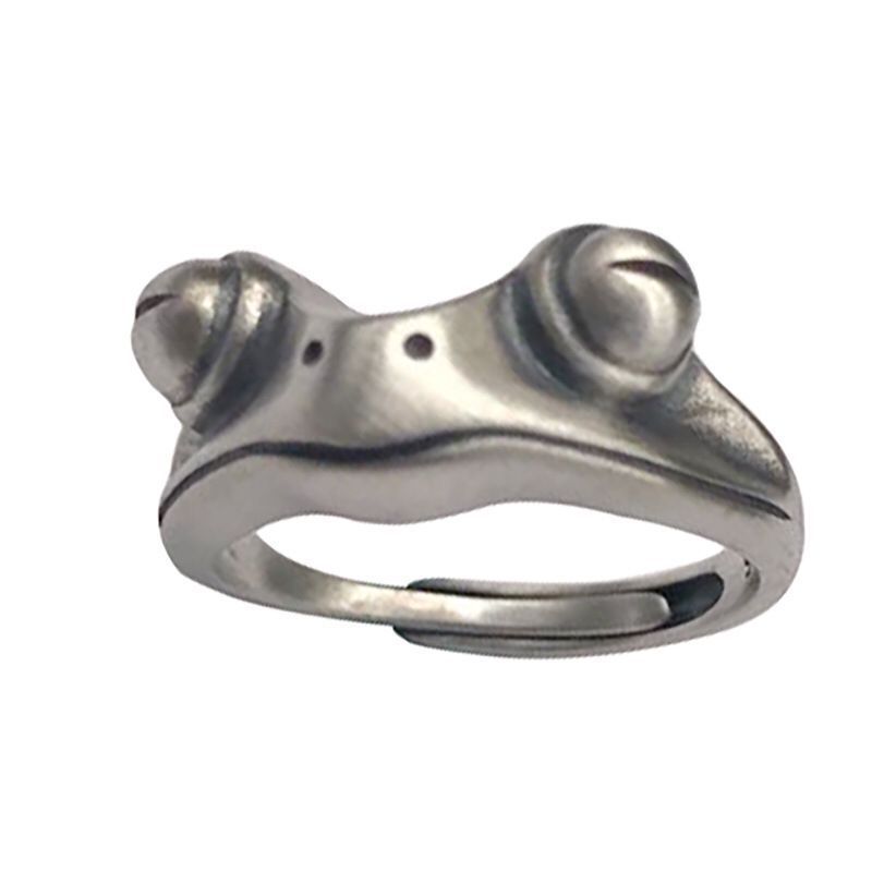 Vintage Animal Ring Punk Frog Ring Snake Ring Alloy Metal Electroplated Ring Fashion Jewelry For Men And Women