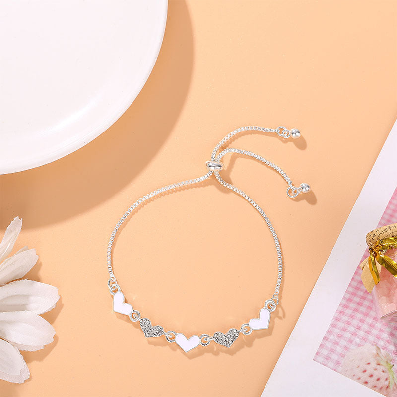 Womens Star Zircon Flower Bracelet Alloy Jewelry Gift