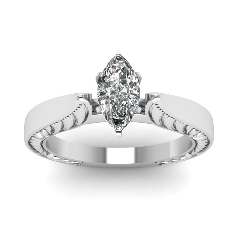 Womens Vintage Ring Horse Eye Zircon Geometric Alloy Electroplated European American Jewelry For Women Jewelry