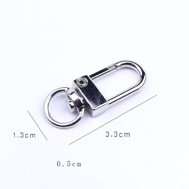 Zinc Alloy Latch Hardware Buckle Key Ring DIY Jewelry