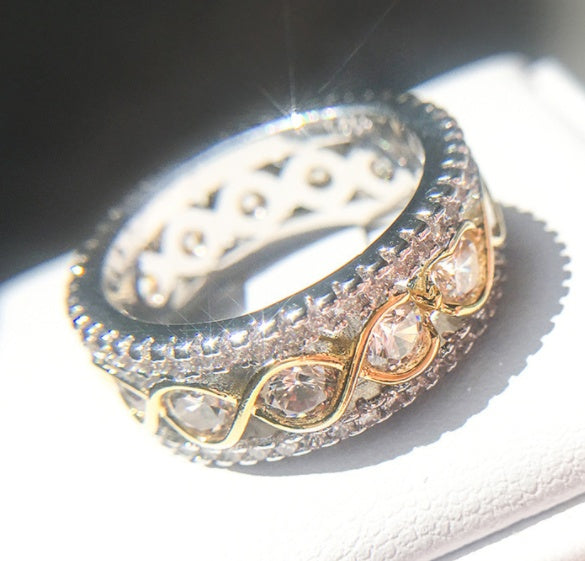 Zircon Stone Ring for Women Gold Plated Elegant Finger Ring Gift for Birthday and Special Occasions Gift Ideas