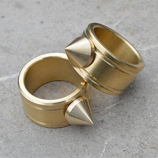 Brass Self Defense Ring For Women 27mm Outer Diameter Wide