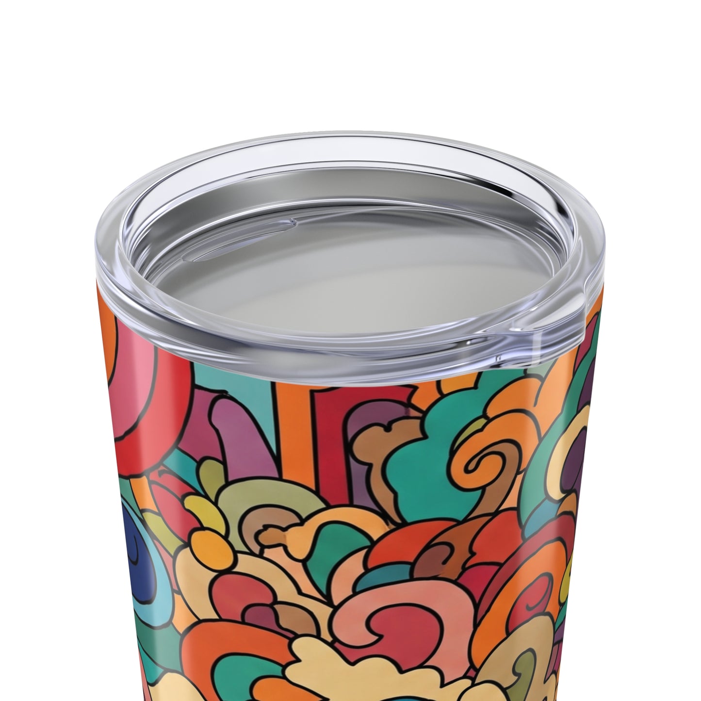 20oz Printed Steel Travel Mug With Vacuum Insulation Double Wall Spill Resistant BPA Free Dishwasher Safe For