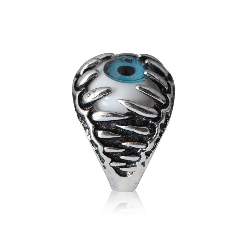 Devil Eye Ring With Distinct Design Fashion Statement Piece Eye Catching Ring Durable Everyday Wear Gift Great Gift Idea