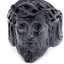 Summer Creative Retro Avatar Stainless Steel Ring Unisex Geometric Style Sizes 7 8 9 10 11 12 13 14 15 For All