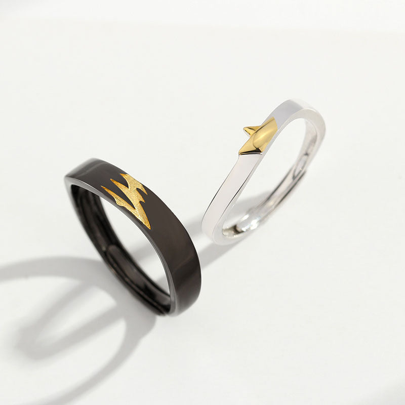 Couple Rings Set For Him And Her Geometric Fashion Jewelry Simple Band Anniversary Promise For Special Moments