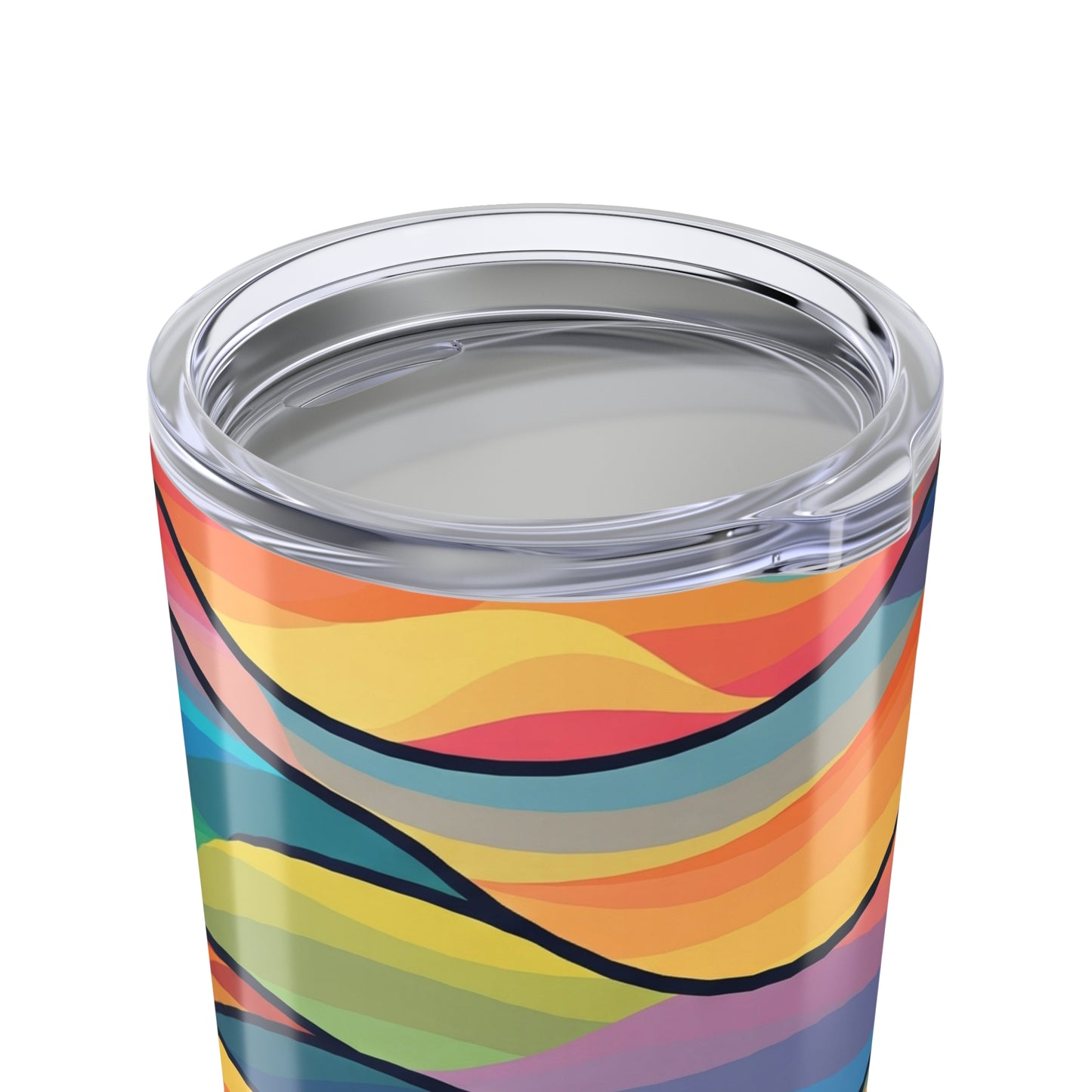 20 Oz Stainless Steel Printed Tumbler With Double Wall Vacuum Insulated Leak Proof Lid For Hot And Cold Beverages