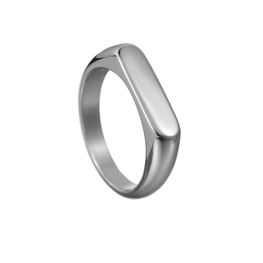 Womens Titanium Steel Ring In Silver Gold Black Simple Elegant 4mm 2 3mm Band Size 7 8 9 10 11 12 Gift For Her