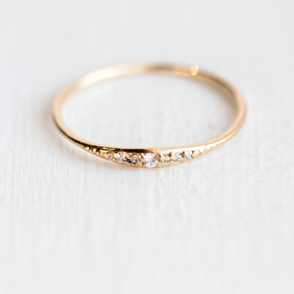 Womens Wedding Rings Delicate Diamond Design In Gold Silver Or Rose Gold Lightweight Alloy Band Anniversary Day