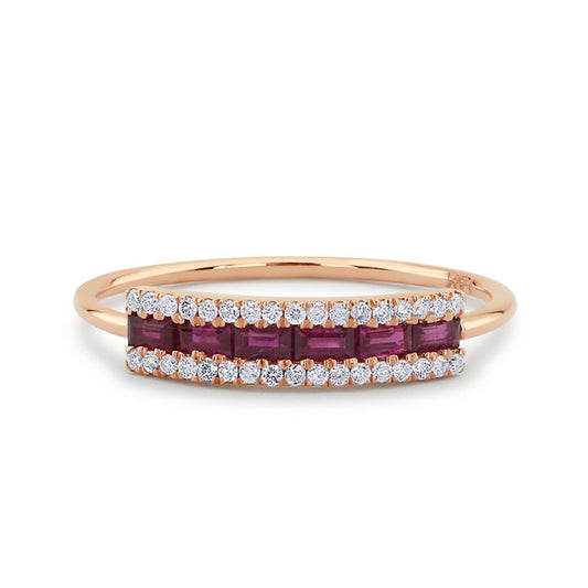 Zircon Copper Ring Gold Plated Inlaid Gemstone Geometric Design Unisex Jewelry Anniversary Gift For Special Occasions
