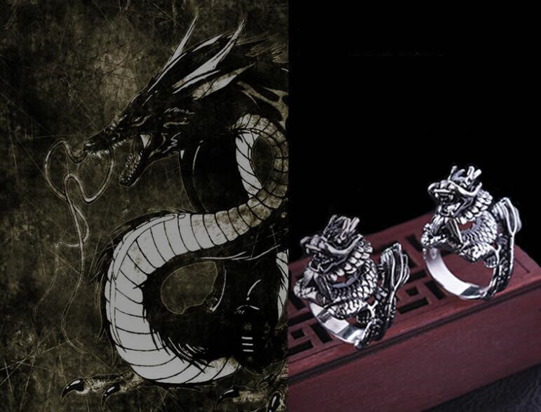 Mens Vintage Metal Animal Zodiac Ring Travel Souvenir Gift With Varnish Finish And Retro Style Individually Packed