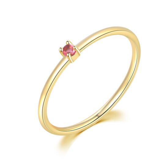 Geometric Copper Inlaid Zircon Ring For Women Elegant Simple Fashion Jewelry Accessories Everyday Sparkle Glow