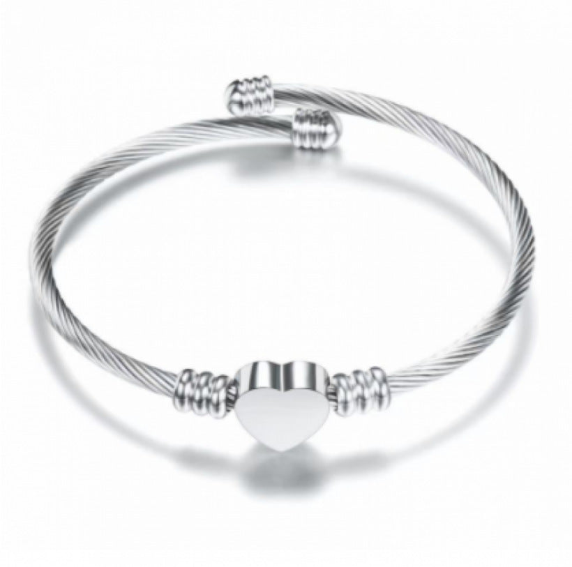 Stainless Steel Cable Bracelet Unisex Braided Bangle For Women And Men Fashion Jewelry Gift Birthday Gift Idea