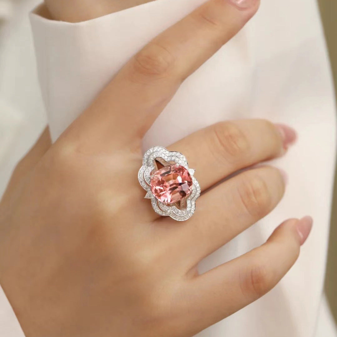 Diamonds Minimalist Geometric Copper Ring For Women Fashion Jewelry Gift For Her Special Occasion Ring New Joy