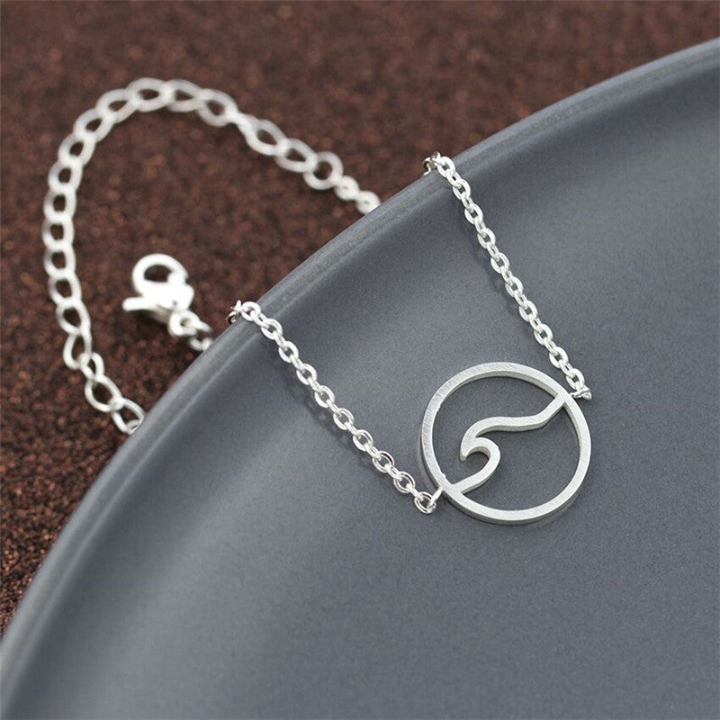 Copper Bracelet Silver Wave Design Cuff Bangle For Women And Girls Anniversary Gift Employee Benefits Business