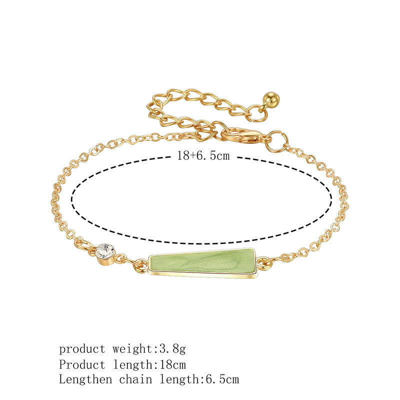 Womens Alloy Geometric Design Bracelet Golden Finish Jewelry For Everyday Fashion Accessories Great Gift Ideas