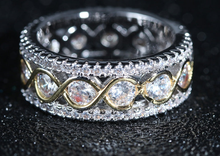 Zircon Stone Ring for Women Gold Plated Elegant Finger Ring Gift for Birthday and Special Occasions Gift Ideas