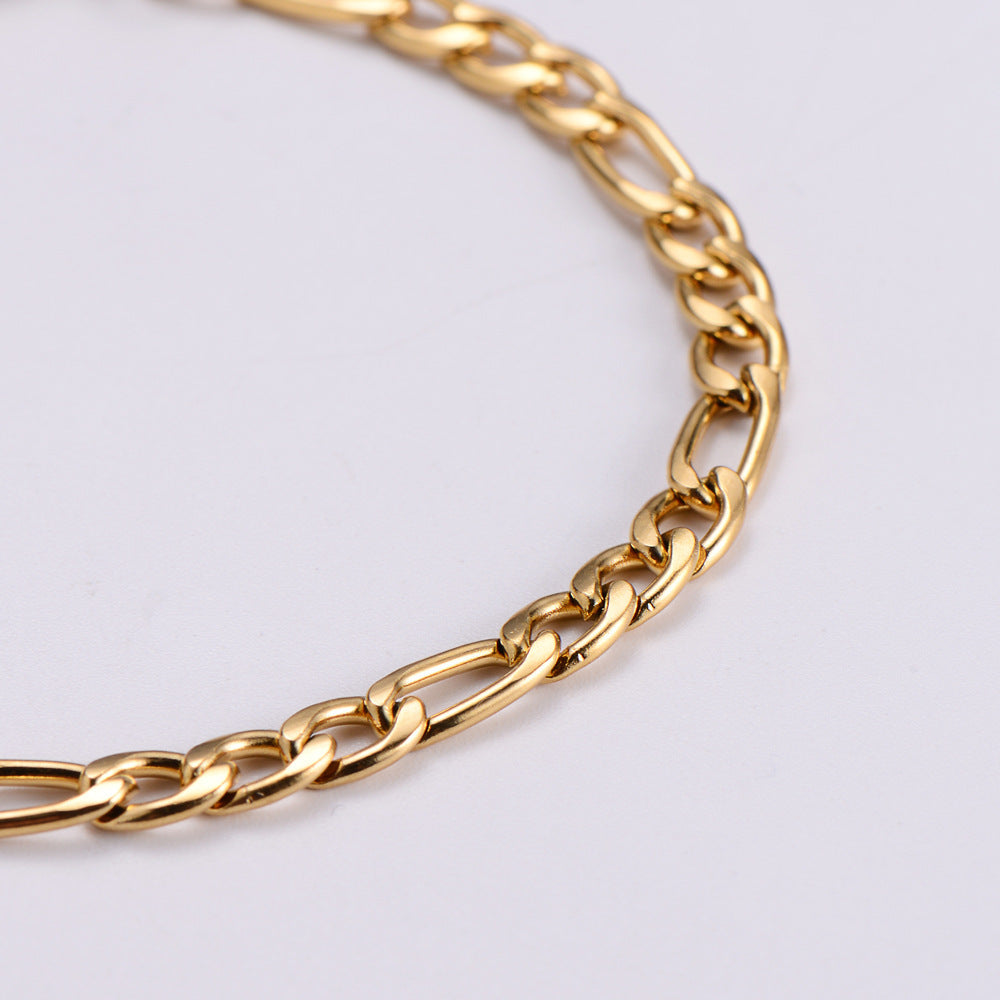 Gold Geometric Bracelet Stainless Steel Jewelry For Women Gift For Her Everyday Accessory Modern Elegant Style
