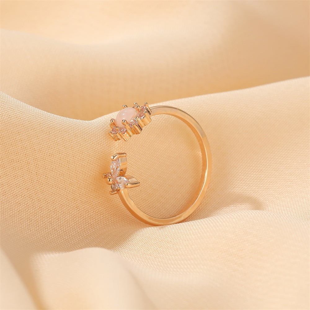 Copper Ring Sunflower Design Dream Ring European American Flower Jewelry Fashion Accessory Elegant Everyday Wear