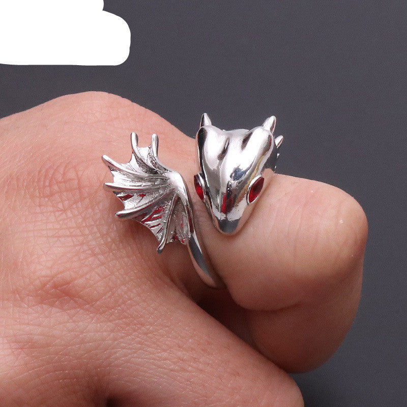 Punk Dragon Ring Personalized Copper Jewelry With Adjustable Inner Size For Men And Women Gift Box Ships Today