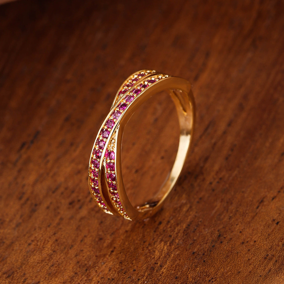 Womens X Shaped Copper Ring Electroplated Simple Elegant Accessory Fashion Jewelry Ring Size 5 To 13 Style Now