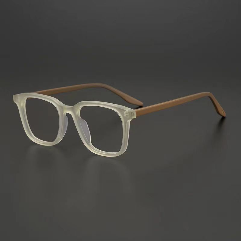 Mens Retro Anti Blue Light Glasses Full Rim Frame Eyeglasses Plain Lens Frosted Box Design Fashion New Fashion