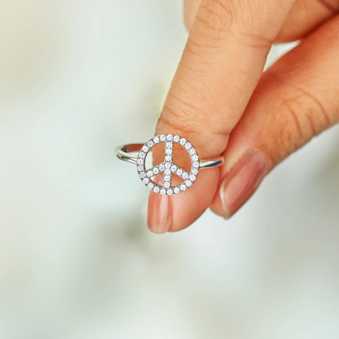 Adjustable Gold Plated Ring Inlaid Gems Geometric Design