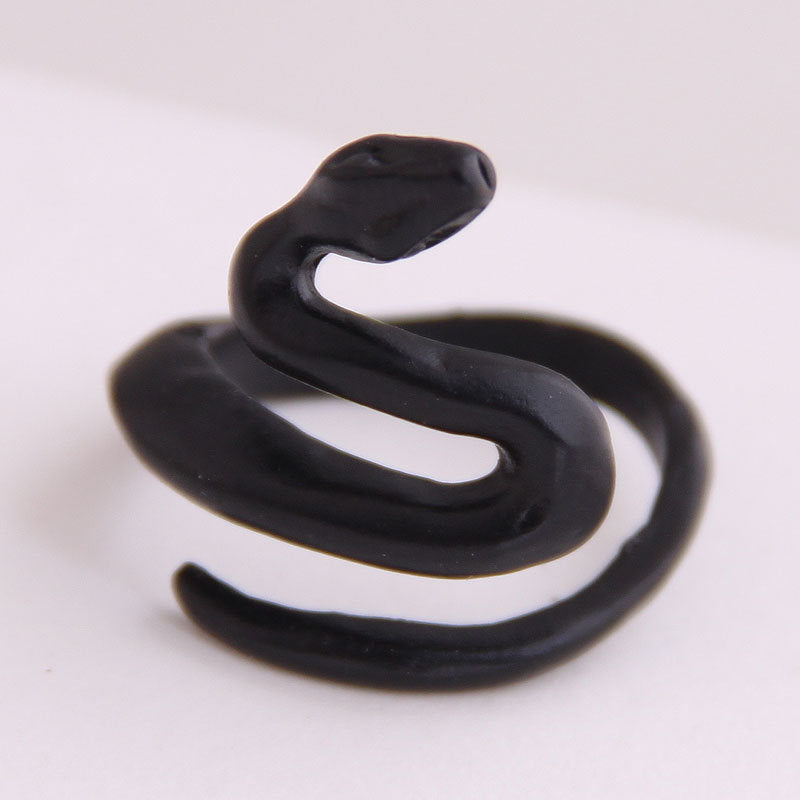 Adjustable Snake Ring Unisex Zodiac Animal Design Retro Metal Ring Punk Style Ring For Men And Women Unisex Zodiac