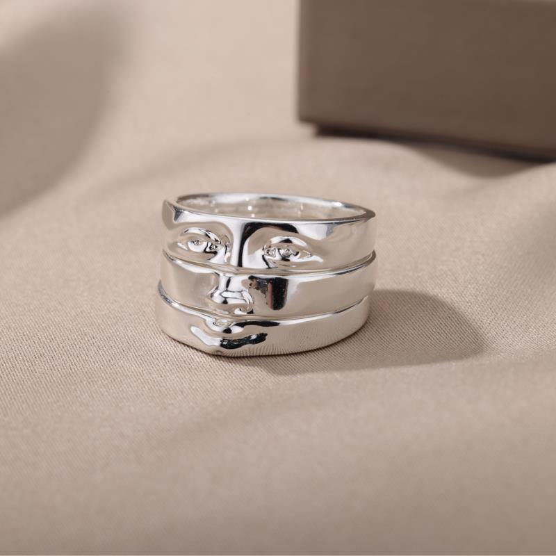 Gold Plated Rings With Vintage Fac Imitation Pearl Cartoon Rings Jewelry Gift For Her Fashion Ring Elegant Rings