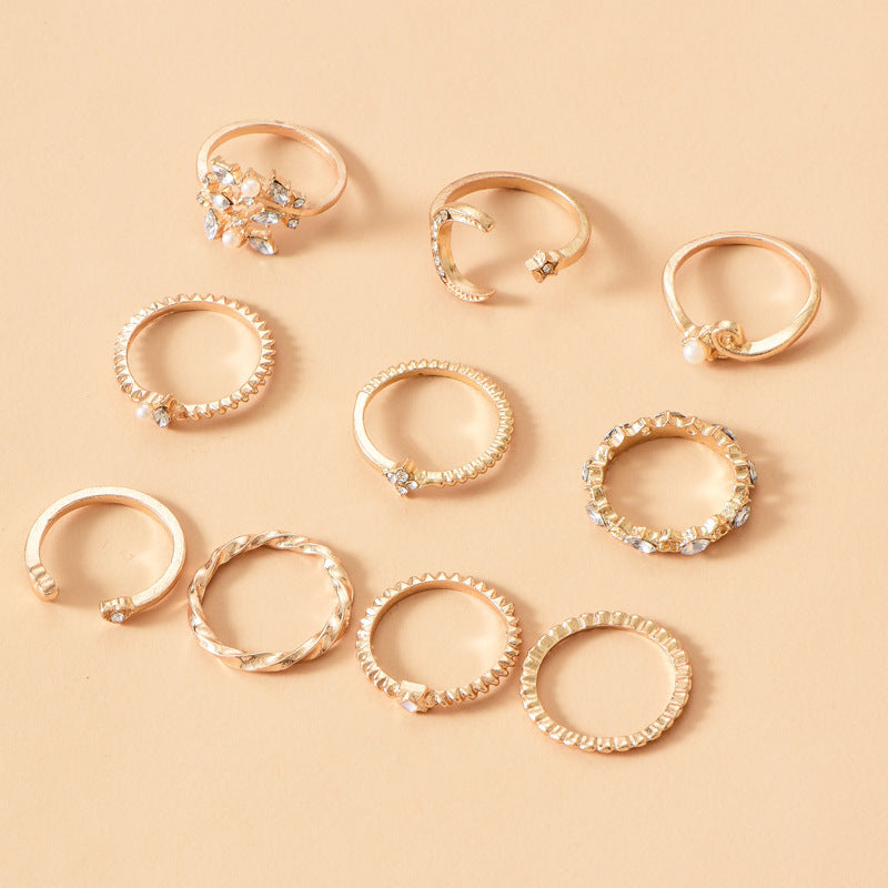 Star Ring Set For Women Knuckle Rings Pack Stackable Trendy Jewelry Gift For Girls Teens Perfect Gift For Her Style