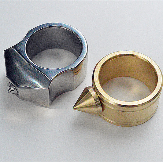 Brass Self Defense Ring For Women 27mm Outer Diameter Wide