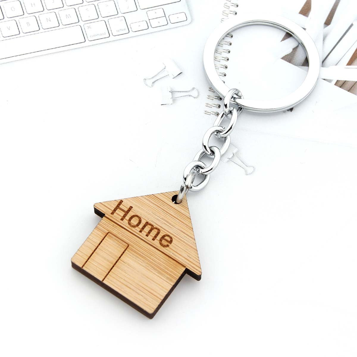 Wooden Key Chain Home Decor Rustic Key Holder For Housewarming Gift And Home Organization Big Home Little Home