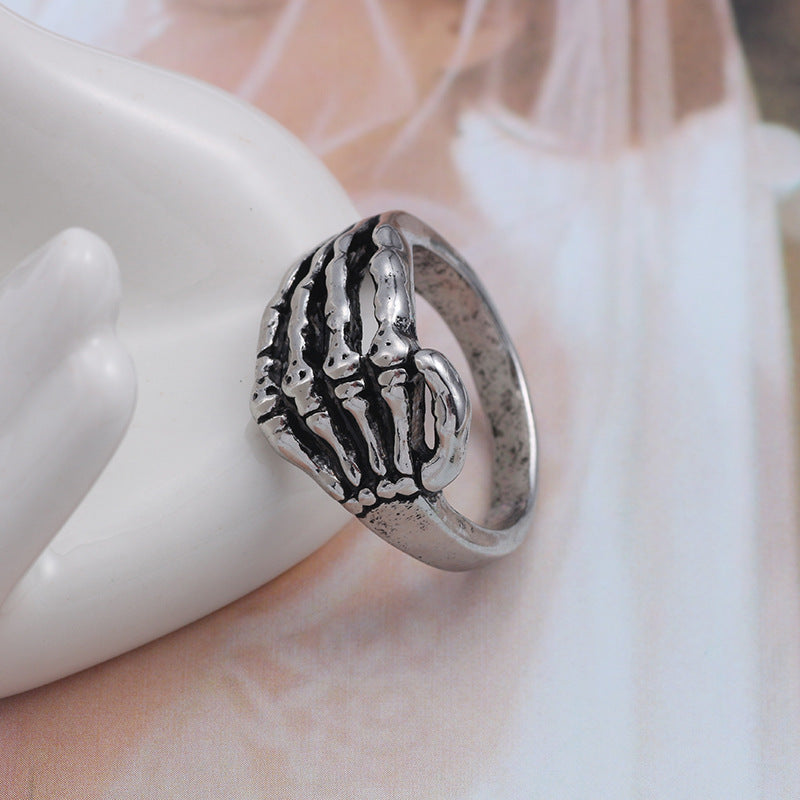 Mens Titanium Steel Rings Animal Zodiac Skull Claw Design Electroplated Fashion Accessory Gift For Him Stylish