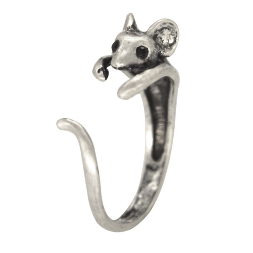 Womens Animal Ring Adjustable Open Design Alloy Metal Ring European American Zodiac Gift For Special Occasions