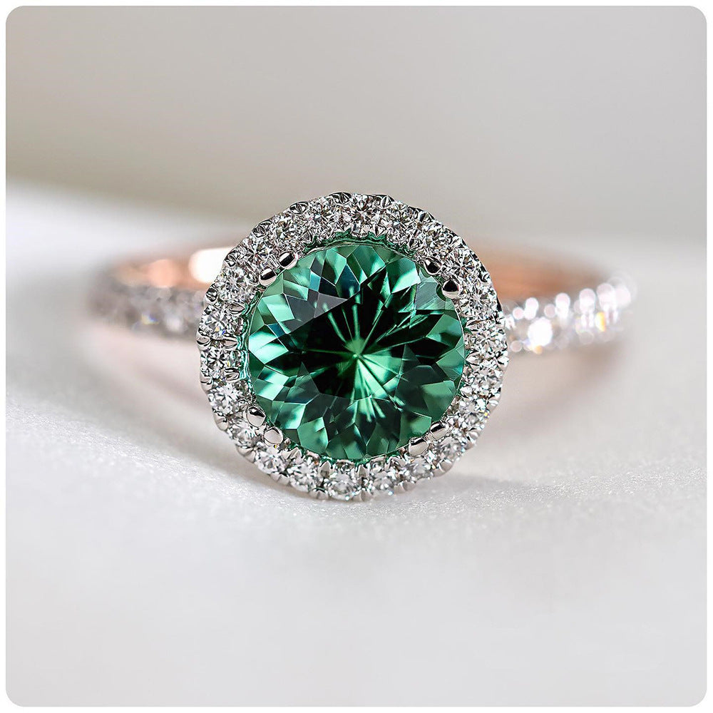 Zircon Ring Silver Plated Copper Jewelry For Women Everyday