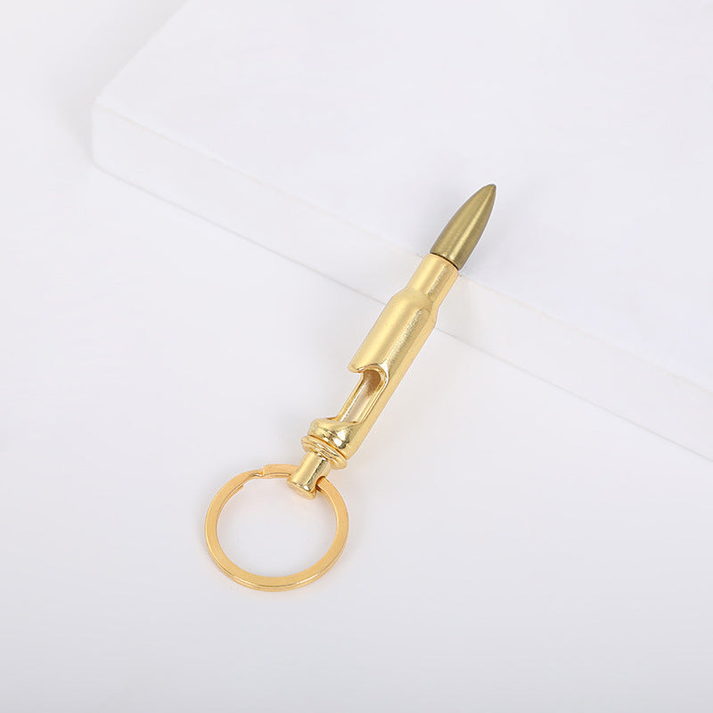 Bullet Shape Keychain Bottle Opener Pendant Alloy Fashion