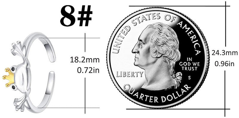 Frog Ring For Women And Girls Adjustable Opening Alloy Ring Vintage Design Fashion Jewelry Unisex Vintage Ring